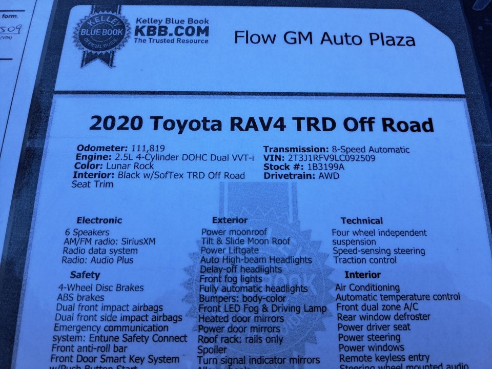2020 Toyota RAV4 Adventure