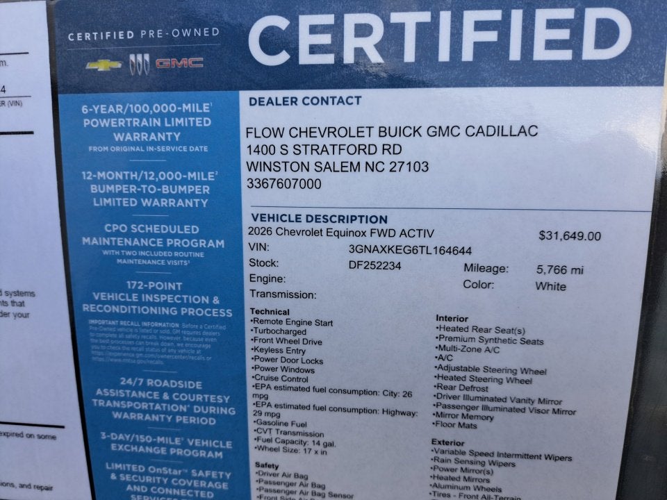 2026 Chevrolet Equinox ACTIV