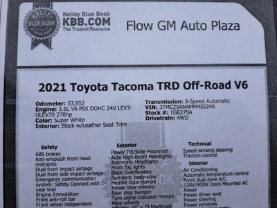 2021 Toyota Tacoma 4WD SR