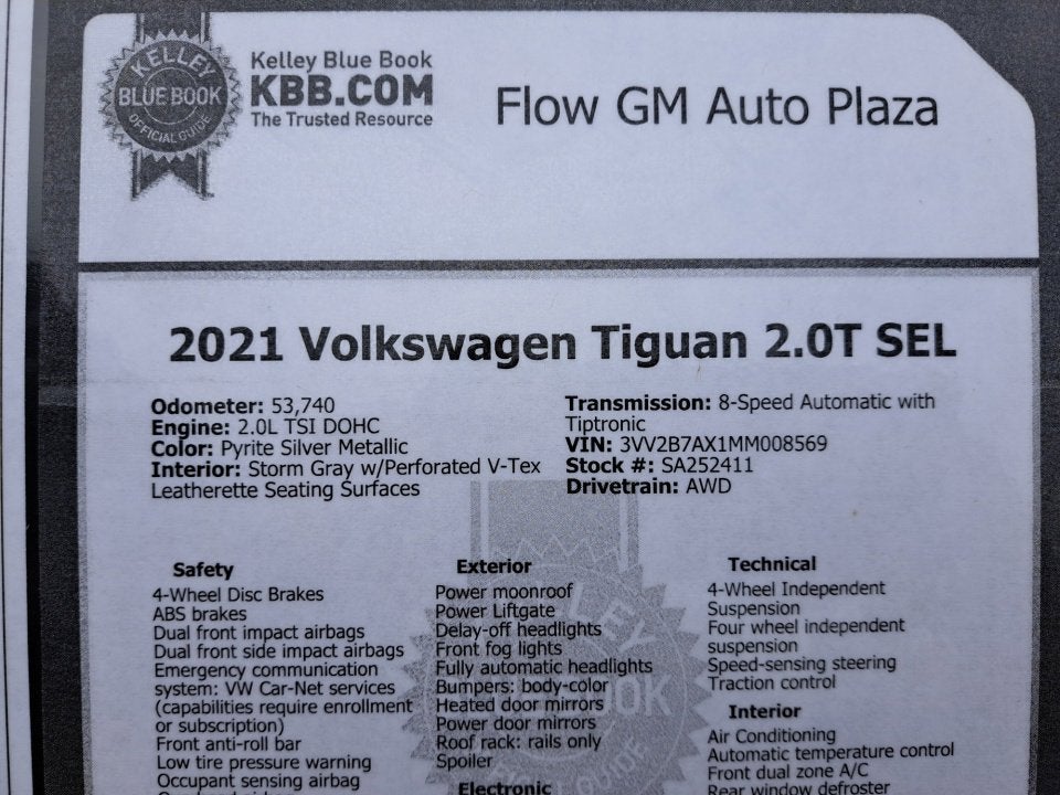 2021 Volkswagen Tiguan SE