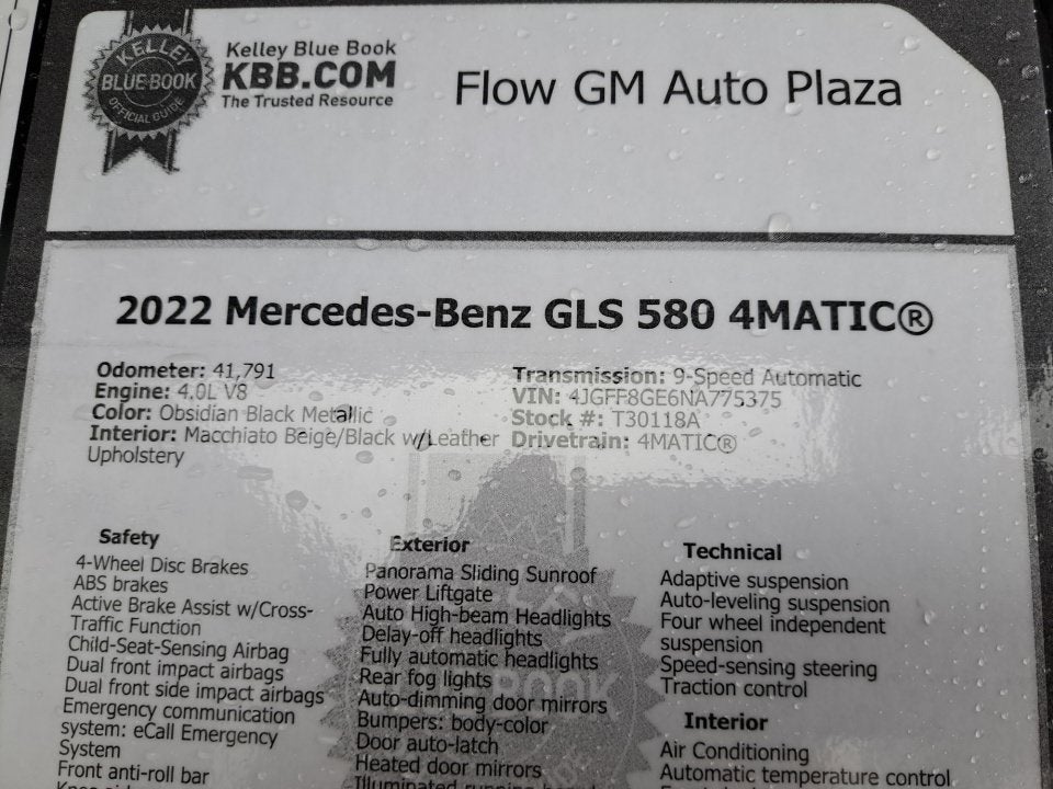2022 Mercedes-Benz GLS GLS 580