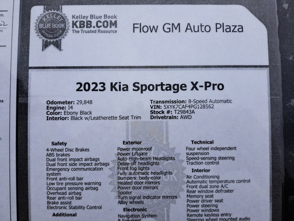 2023 Kia Sportage X-Pro