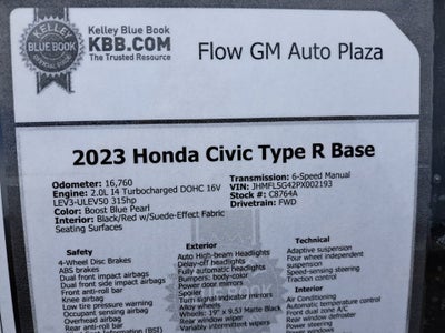 2023 Honda Civic Type R Touring