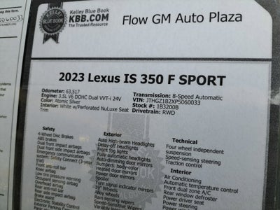 2023 Lexus IS IS 350 F SPORT