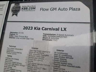 2023 Kia Carnival LX