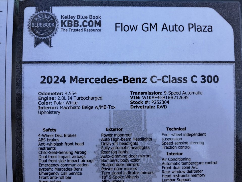 2024 Mercedes-Benz C-Class C 300