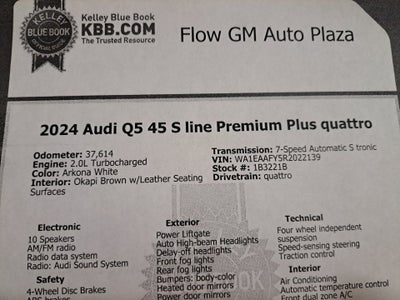 2024 Audi Q5 Premium Plus 45 TFSI S line quattro