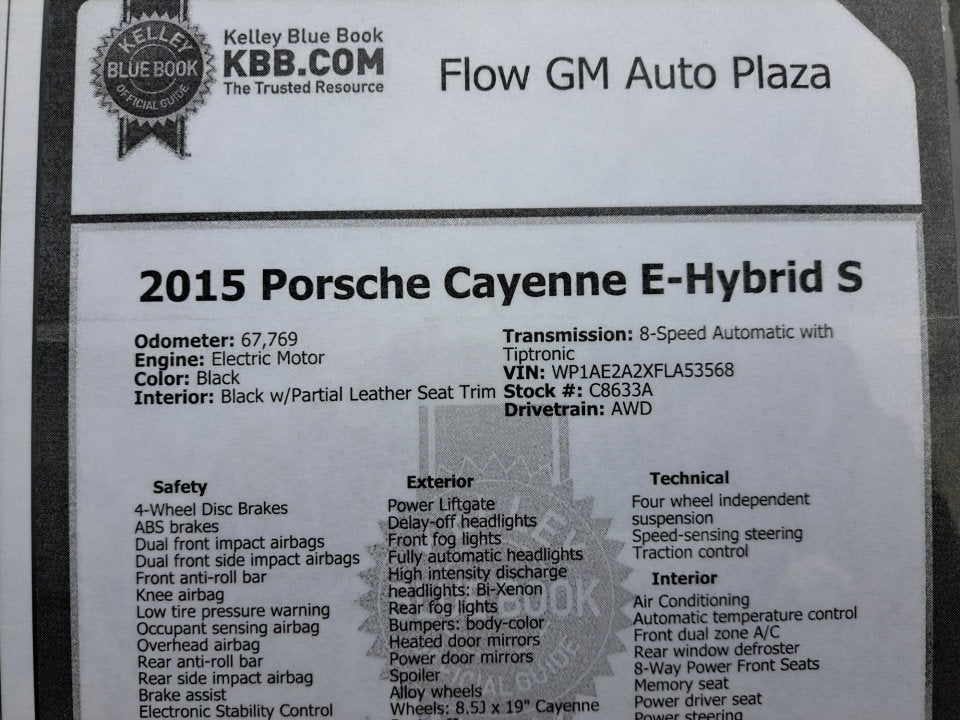 2015 Porsche Cayenne S E-Hybrid