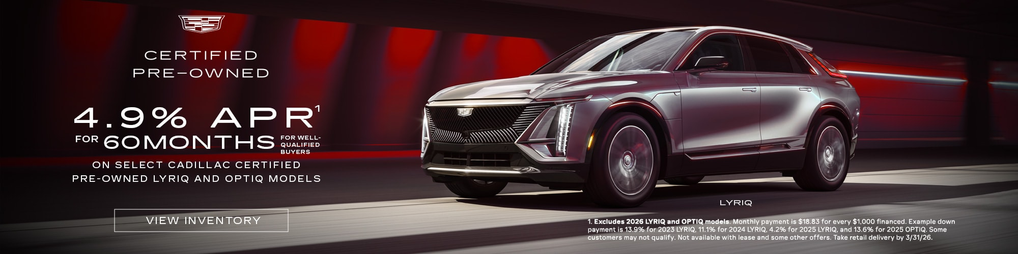  2026 Cadillac Lyriq & Optiq in Winston Salem NC