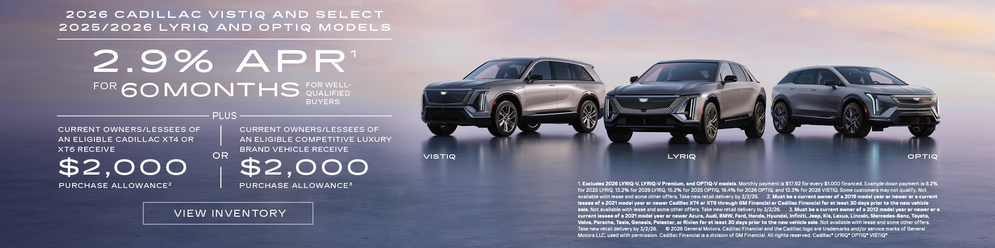 Lyriq , Optiq , Vistiq at Flow Cadillac in Winston Salem NC